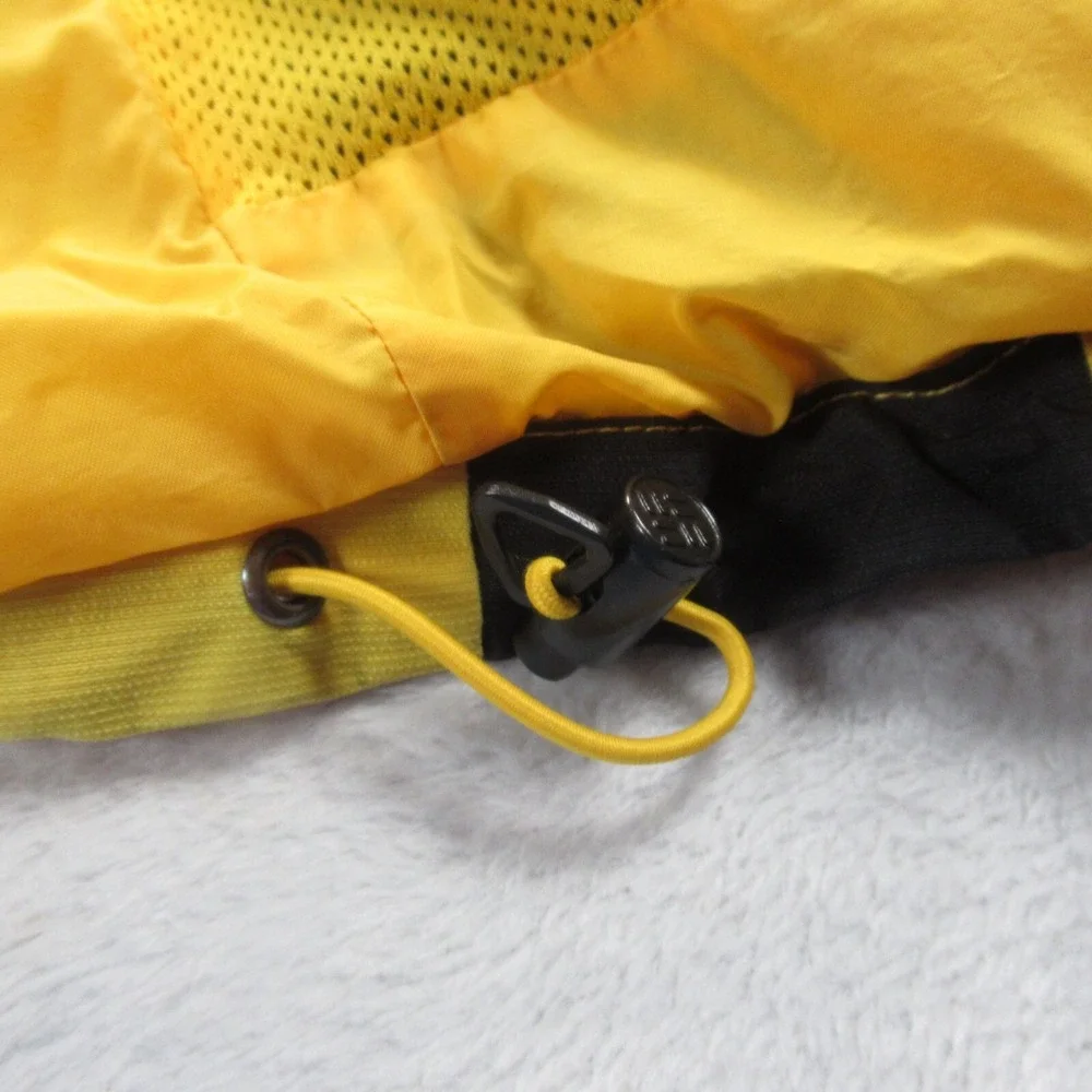 Columbia Jacket Mens Small Yellow Adjustable Hem Boulder Ridge 3in1 Shell Only